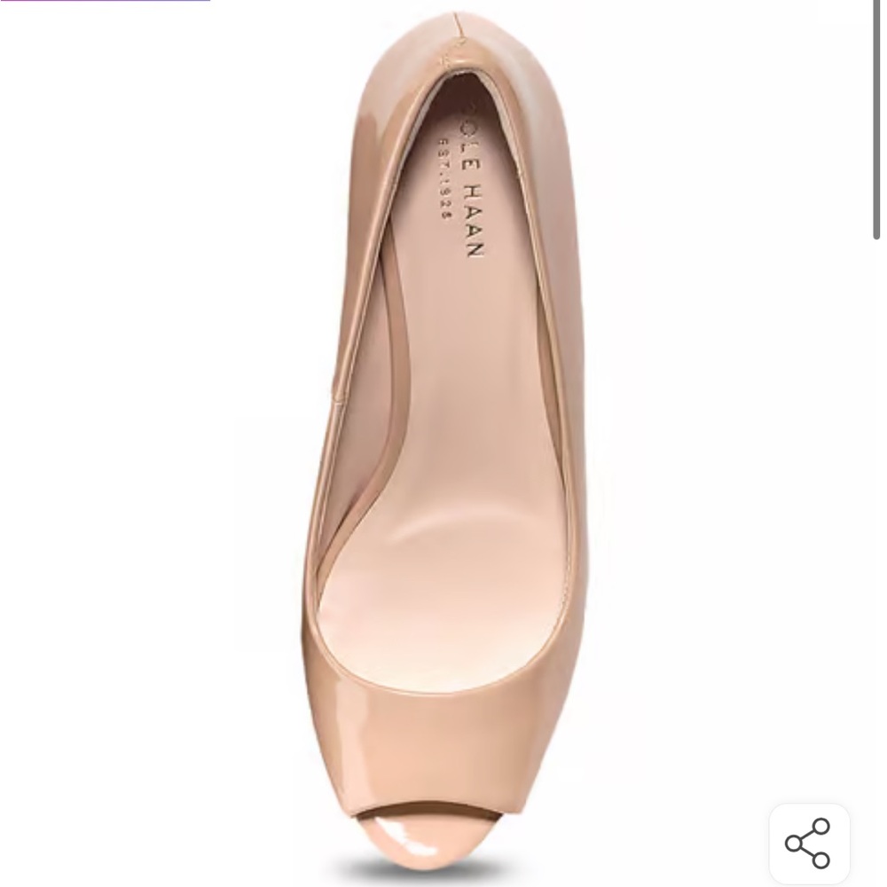 Cole Haan Tan Patent Leather Heels